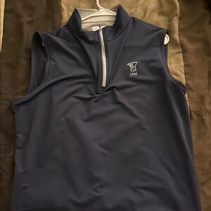 Peter Millar Navy Sleeveless Pullover